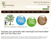Tablet Screenshot of holyland-gifts.com